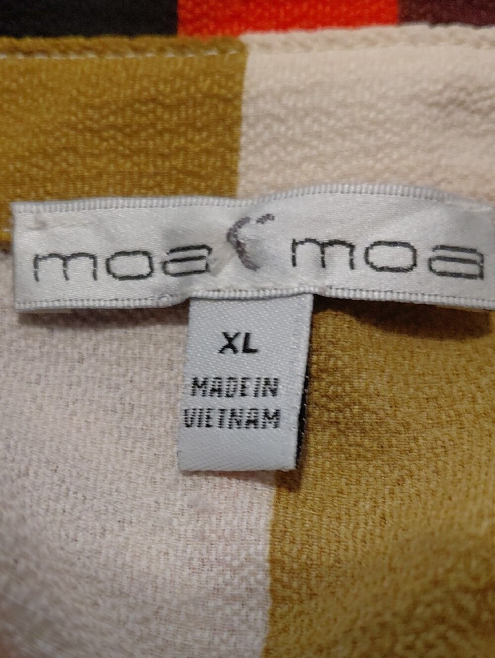 Moa Moa Multicolor Striped Top with Mustard, Black & Cream - Picture 11 of 13
